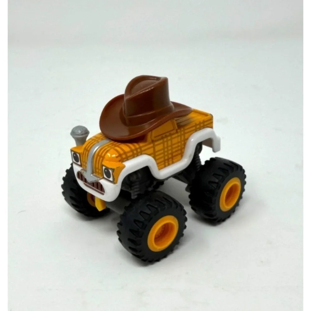 Blaze &‎ The Monster Machines Mattel COWBOY BUMP BUMPERMAN Die Cast 2014 RARE 3